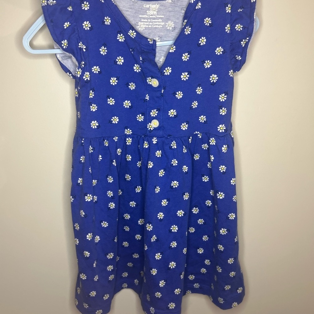 Carter's Blue Floral Kids Dress